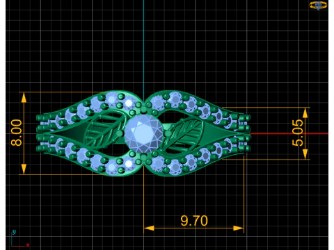 SOLITAIRE DIMOND RING FOR WOMEN FASHION 3D PRINTABLE MODEL 3D Print Model