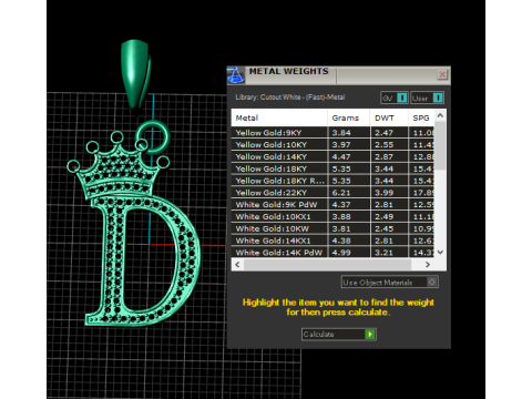 ALPHABET D PENDANT 3D PRINTABLE MODEL 3D Print Model
