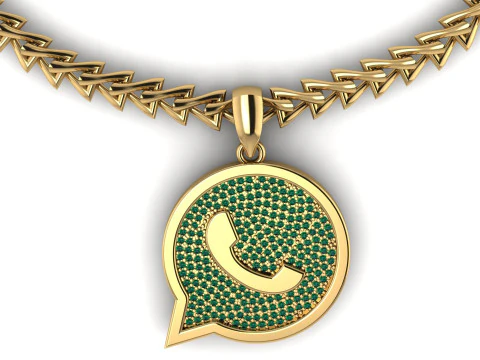 Watsapp hanger 3D-afdrukbaar model 3D printmodel