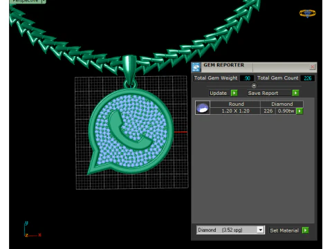 Watsapp Pendant 3d Printable Model 3D Print Model
