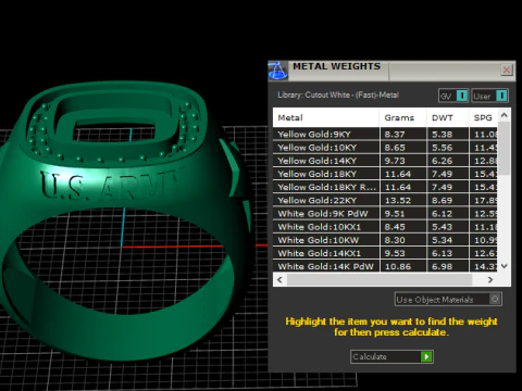 US Army Ring 3d Printable Model 3D Print Model