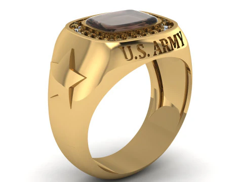 US Army Ring 3d Printable Model 3D Print Model