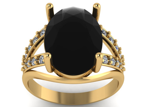 MENS FASHION DIMOND RING 3D PRINTABLE MODEL Model Cetak 3D