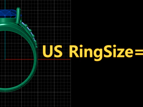 MENS FASHION DIMOND RING 3D PRINTABLE MODEL 3D Print Model