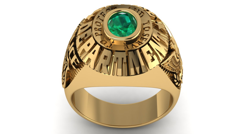 US Army Ring 3d Printable Model 3D Baskı Modeli .c4d .max .obj .3ds .fbx .stl .blend