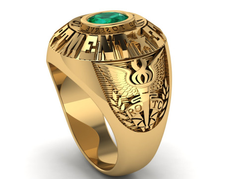 US Army Ring 3d Printable Model 3D Baskı Modeli