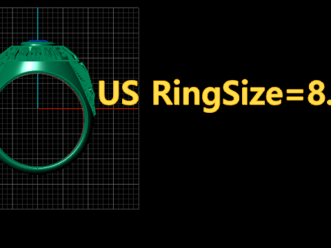 US Army Ring 3d Printable Model 3D Baskı Modeli