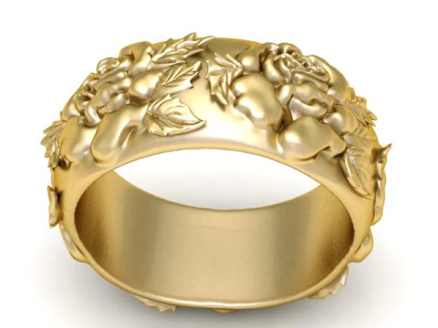 スタイリッシュなファッションメンズリング3D印刷可能モデル 3Dプリントモデル