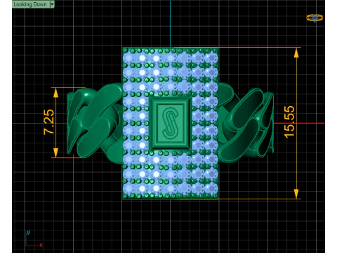MONACO CHAIN ENGAGEMENT RING 3D PRINTABLE MODEL 3D Print Model