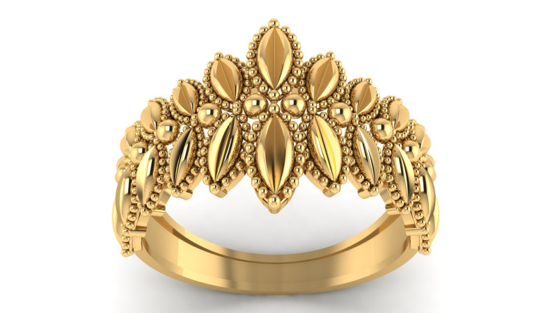FILIGREE WEDDING RING 3D PRINTABLE MODEL 3Dプリントモデル .c4d .max .obj .3ds .fbx .stl .blend 