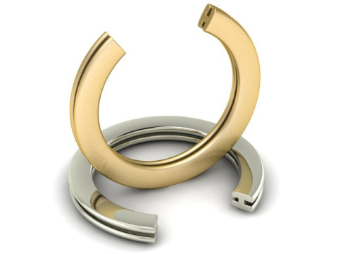 APHABET H RING 3D PRINTABLE MODEL 3D Print Model