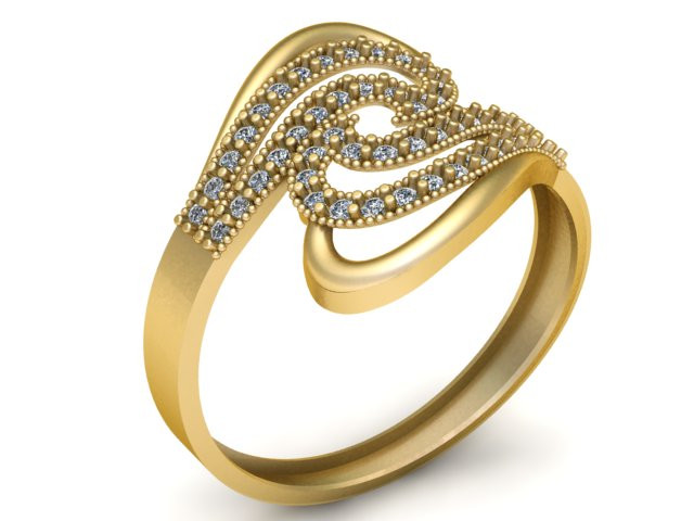 STYLISH DIMOND RING FOR WOMEN FASHION 3D PRINTABLE MODEL 3D Print Model .c4d .max .obj .3ds .fbx .stl .blend 