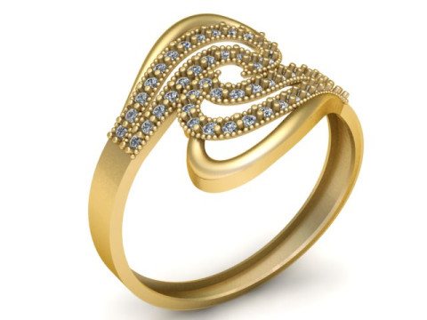 STYLISH DIMOND RING FOR WOMEN FASHION 3D PRINTABLE MODEL 3D Print Model