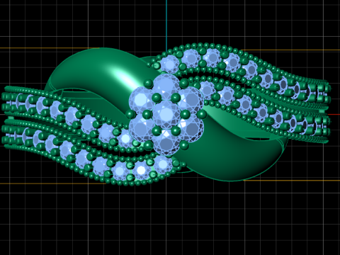 LUXURY DIMOND RING FOR WOMEN FASHION 3D PRINTABLE MODEL 3Dプリントモデル