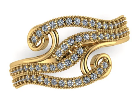 ENGAGEMENT DIMOND RING 3D PRINTABLE MODEL 3D Print Model