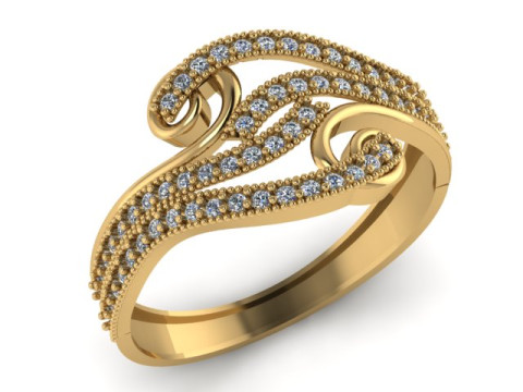 ENGAGEMENT DIMOND RING 3D PRINTABLE MODEL Model do druku 3D