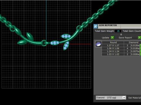 WEDDING WEAR DIAMOND PENDANT 3D PRINTABLE MODEL 3D Print Model