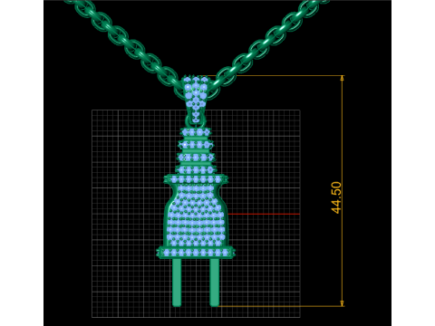 HIP HOP PLUG PENDANT 3D PRINTABLE MODEL Modèles 3D en vedette