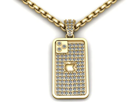 I PHONE 힙합 펜던트 3D 인쇄 가능 모델 3D 프린트 모델