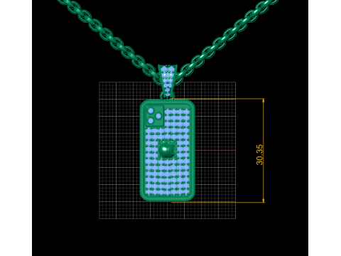 I PHONE HIP HOP PENDANT 3D PRINTABLE MODEL Model Cetak 3D