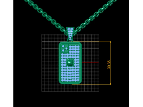 I PHONE HIP HOP PENDANT 3D PRINTABLE MODEL 3D Print Model