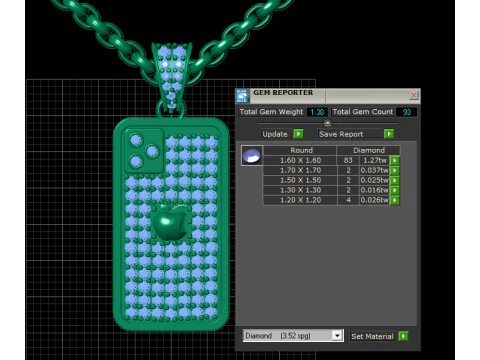 I PHONE HIP HOP PENDANT 3D PRINTABLE MODEL 3D Print Model