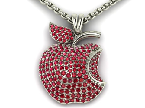 APPLE HIP HOP PENDANT 3D PRINTABLE MODEL 3D 打印模型
