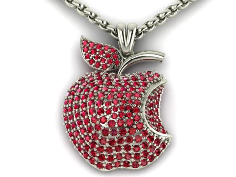 APPLE HIP HOP PENDANT 3D PRINTABLE MODEL 3D Print Model
