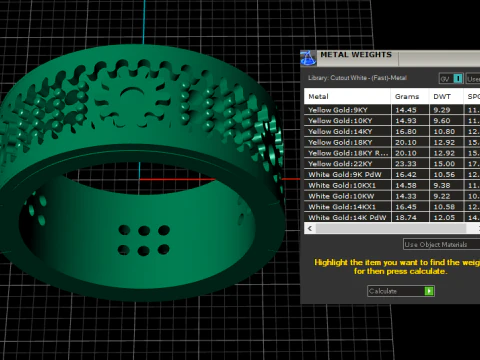 MENS FASHION DIMOND RING 3D PRINTABLE MODEL 3D Print Model