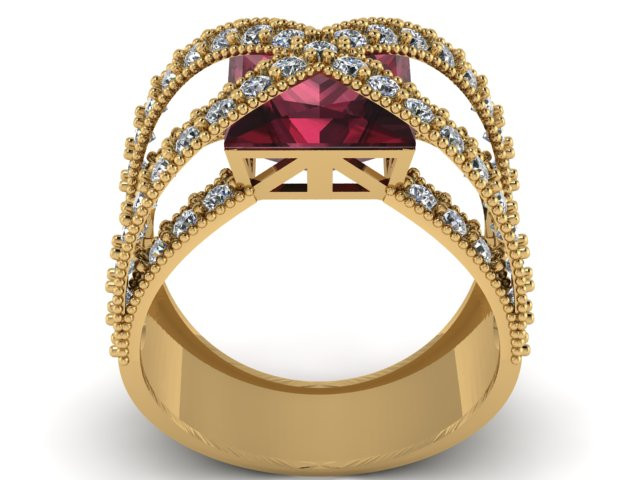 WOMEN ENGAGEMENT RING 3D PRINTABLE MODEL 3D प्रिंट मॉडल .c4d .max .obj .3ds .fbx .stl .blend 