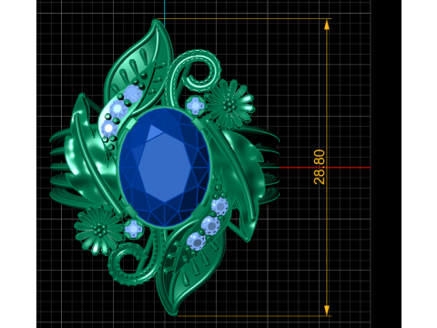 WEDDING FILIGREE DIMOND RING 3D PRINTABLE MODEL 3D-Druckmodell