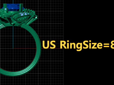 WEDDING FILIGREE DIMOND RING 3D PRINTABLE MODEL 3D-Druckmodell