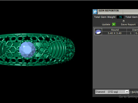 SOLITAIRE DIMOND RING 3D PRINTABLE MODEL 3D Print Model