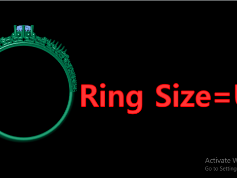 SOLITAIRE DIMOND RING 3D PRINTABLE MODEL 3D-Druckmodell
