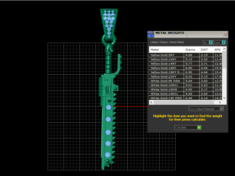 KNIFE PENDANT 3D PRINTABLE MODEL Modelo 3D