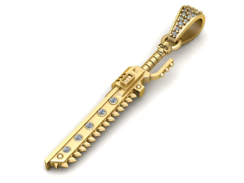 KNIFE PENDANT 3D PRINTABLE MODEL 3D Model