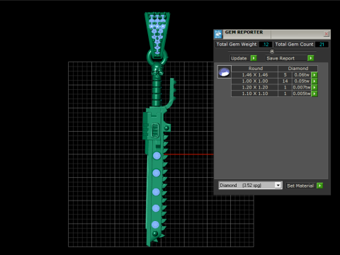KNIFE PENDANT 3D PRINTABLE MODEL Modelo 3D