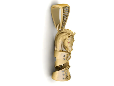HORSE CHESS PIECE PENDANT 3D PRINTABLE MODEL 3D Model