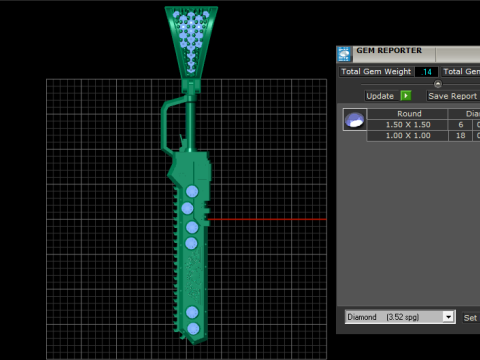 CHAINSAW PENDANT 3D PRINTABLE MODEL Modelo 3D