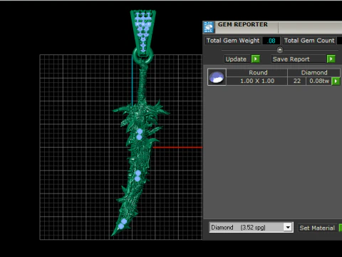 DRAGON SWORD PENDANT 3D PRINTABLE MODEL 3D Model