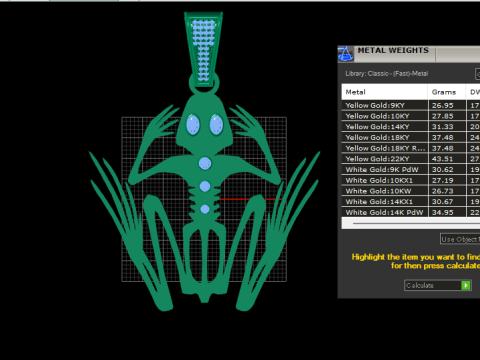 ALIEN PENDANT 3D PRINTABLE MODE Modelo 3D