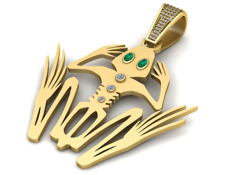 ALIEN PENDANT 3D PRINTABLE MODE Modelo 3D