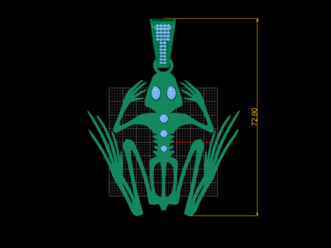 ALIEN PENDANT 3D PRINTABLE MODE Modelo 3D