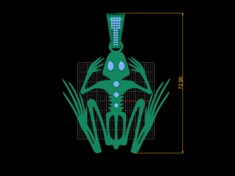 ALIEN PENDANT 3D PRINTABLE MODE 3D Model