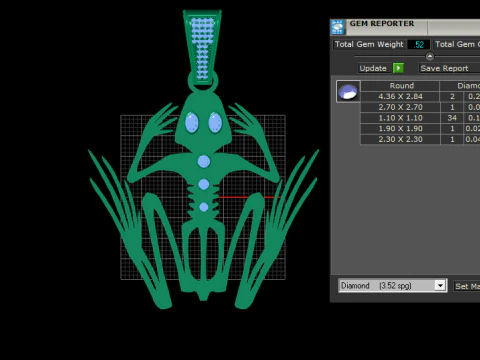 ALIEN PENDANT 3D PRINTABLE MODE 3D Model