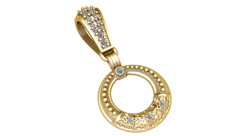 RING STYLE PENDANT 3D PRINTABLE MODEL 3D Model .c4d .max .obj .3ds .fbx .stl .blend 