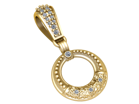 RING STYLE PENDANT 3D PRINTABLE MODEL 3D Модель