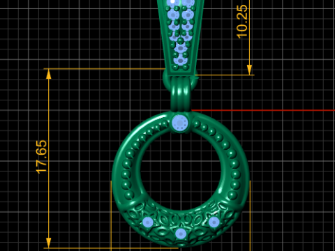 RING STYLE PENDANT 3D PRINTABLE MODEL 3D Model