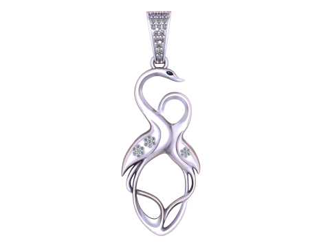 FLAMINGO PENDANT 3D PRINTABLE MODEL Modelo 3D