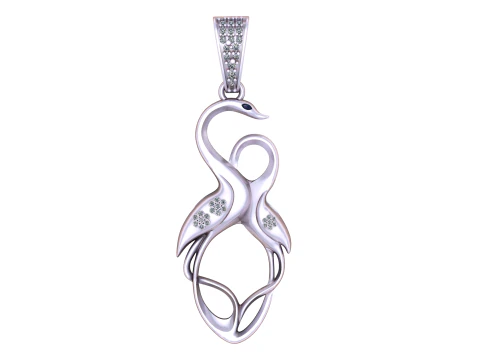 FLAMINGO PENDANT 3D PRINTABLE MODEL 3D Model